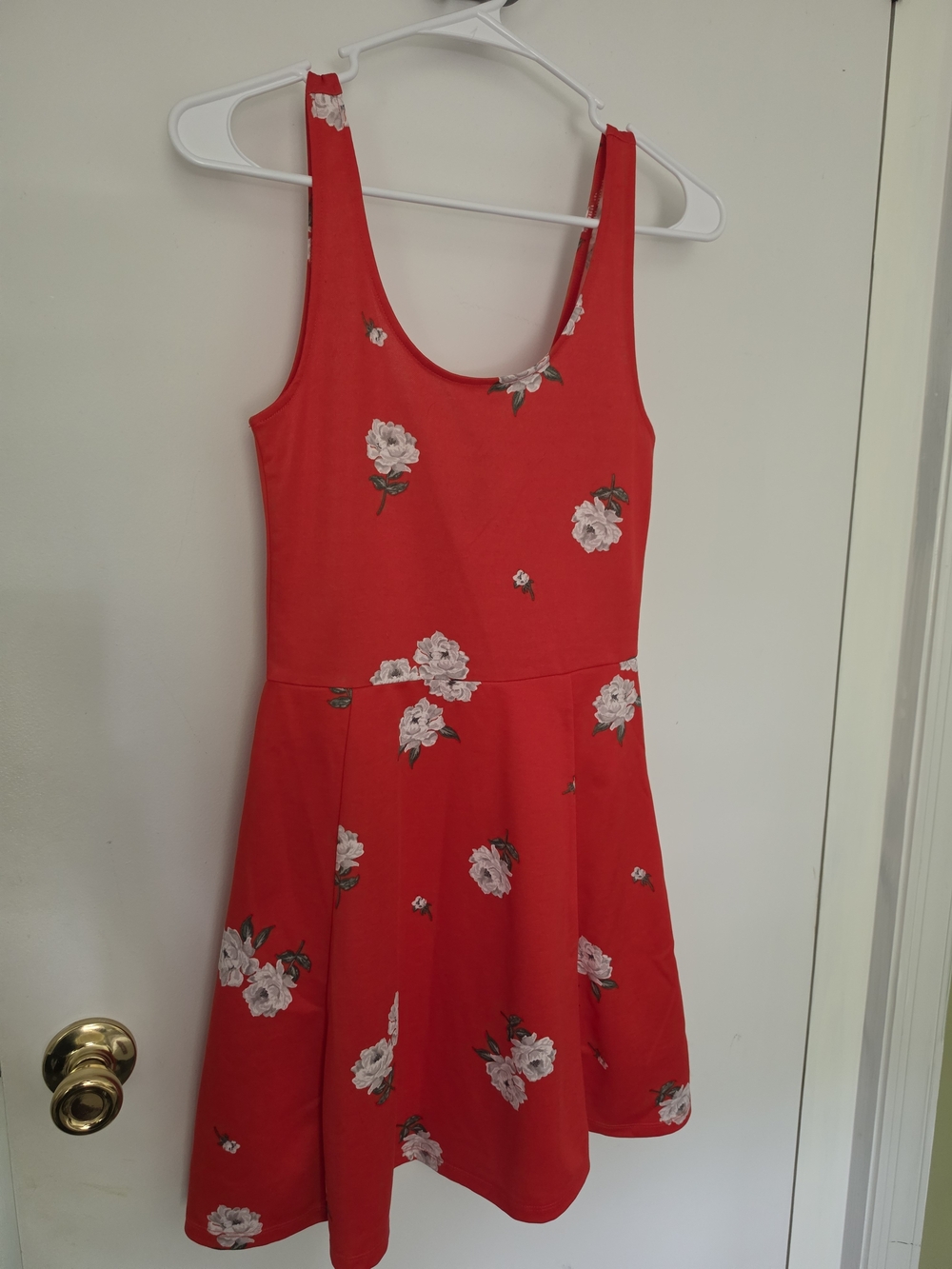 H&M Red Floral Tank Dress